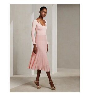 ISO Ralph Lauren Pointelle-Knit Scoopneck Day Dress - Ralph Lauren Collection